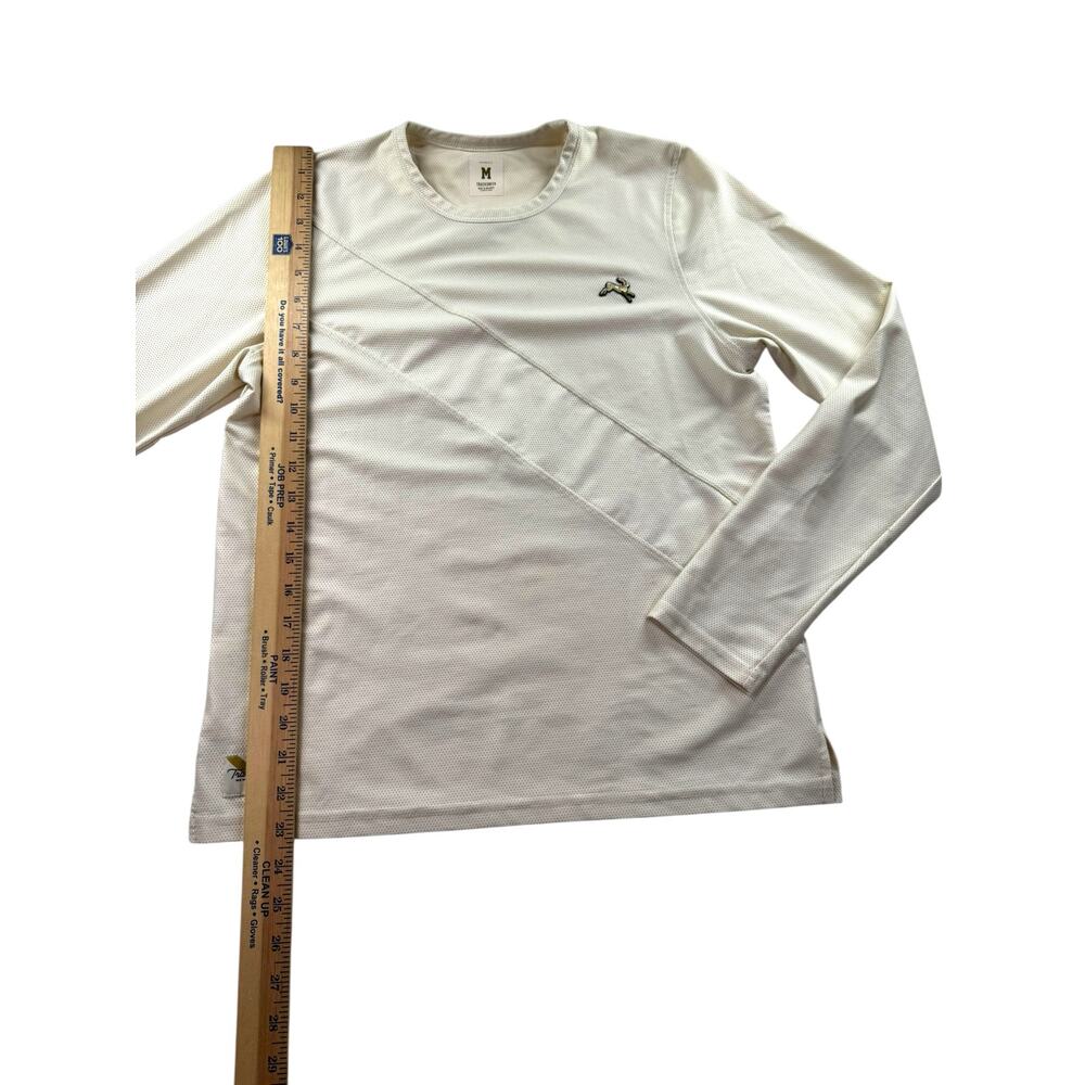 Tracksmith Van Cortlandt Long Sleeve Running Shirt Womens M Ivory Workout - Picture 5 of 11